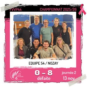 Rencontre J2 de la S4 : Vigneux contre Nozay (défaite)